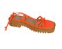 Sandalia Flatform de Amarração Laranja Ref. 0996.0999