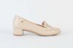 Sapato Salto Bloco Baixo Off White Ref. 09521.09971