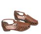 Sandalia Veneto Caramelo Salto Baixo Ref. 09932.09913