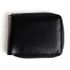Carteira Masculina Ziper Fasolo Couro Preto Liso H014 Ref. 0967.09901 