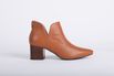 Bota Couro Salto Bloco Caramelo Ref. 09972.09963
