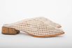 Mule Couro Tramado Off White Ref. 09422.09992