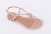Sandalia Rasteira Elegance Areia Ref. 09941.09991