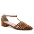Scarpin salto baixo couro Nobuck Amiens Carmel