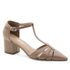 Scarpin Couro Fayence Amêndoa
