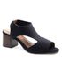 Sandália Salto Médio Neoprene Léger Preta