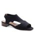 Sandália Salto Baixo Neoprene Léger Preta