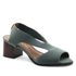 Sandália Salto Médio Neoprene Nuage Verde