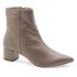 Bota Bico Fino Couro Louvre Taupe