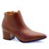 Bota Bico Fino Couro Chamonix Chocolate
