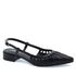 Scarpin Salto Baixo Couro Mende Preto 