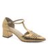 Scarpin Couro Chelles Bronze