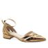 Scarpin salto baixo couro Le Mans Bronze