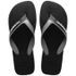 Chinelo Havaianas Dual - Preto/Cinza Aço