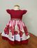 Vestido Menina Bonita Vermelho Florido