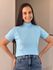 T-SHIRT GOLA ALTA AZUL