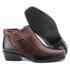 Bota Jungle Masculina Couro Com Velcro Café