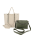 Kit Valentina Grande Marfim + Kiarinha pequena Verde Militar