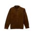 JAQUETA COURO COFFEE ESTILO CAMISA RHOUKER