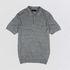 POLO TRICOT LEVE PONTO CORRENTE CINZA MESCLA
