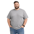Camiseta Plus Size Cinza Mescla