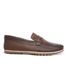 Mocassim Driver Masculino Capuccino em Couro Casual Slip On 