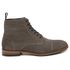 Bota Coturno Masculino Couro Cinza