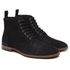Bota Coturno Masculino Couro Preto