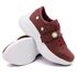 Tênis Casual Chuncky Pérola Marsala Sola Tratorada DKShoes