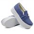 Slip On Pérola Sola Alta Jeans Claro DKShoes