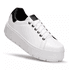 Tênis Feminino Solado Plataforma Branco e Preto KCShoes