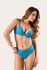Conjunto Push Up Em Microfibra e Renda Turquesa