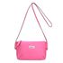 Bolsa Feminina Transversal Pequena Couro Legitimo Rosa Pink