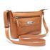 Bolsa Feminina Transversal Pequena em Couro Legitimo Caramelo