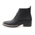 Bota Masculina Botina Texana Country Luxo Bico Quadrado em Couro Nobre Bordada no Bico ROTA79 cor Preto