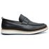 Sapato Masculino Loafer Roma Esporte Fino em Couro Legitimo Preto