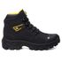 Bota Masculina Adventure Coturno Catpriime De Couro Com Ca Preto Amarelo