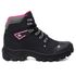 Bota Feminina Adventure Coturno Catpriime De Couro Com C.A Preto c/ rosa