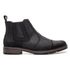 Botina Masculina Chelsea Casual Couro Legítimo Preto Carvão Gaspea