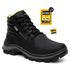 Botina Coturno Masculina Adventure Catpriime De Couro Com C.A Preto