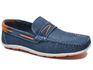 Mocassim Masculino em Couro Azul Marinho