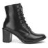 Bota Couro Casual Feminina Fancy Preto