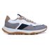 Tênis Masculino Casual Couro Legítimo Retro Titanium Marinho