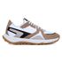 Tênis Masculino Casual Couro Legítimo Retro Desert Runner Ocre