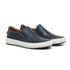 Sapato Casual Slip On Thrones Masculino em Couro Legítimo Marinho