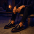 Sapato Masculino Social Loafer Katar Couro Legítimo Preto