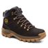 Bota Coturno Cano Médio Couro Legítimo Toronto Café Masculina Adventure Trilha Com C.A 