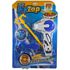 PIÃO ZIP ZAP COM LUZ LANÇADOR - azul - DM Toys