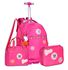 KIT MOCHILA RODINHA REBECCA BOMBOM ROSA - CLIO