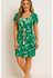 VESTIDO CURTO VISCO ESTAMPADA